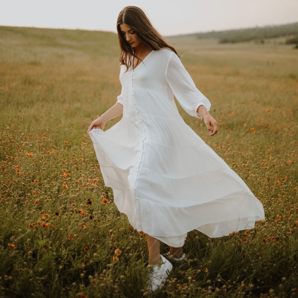 Zara Maxi White Summer Dress